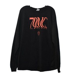 Unisex Pewty Pie 7 Million Club Influencer Long Sleeve Black T-shirt Size XL